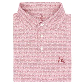 The Bryant-Denny Stadium™ | Collegiate Polo | The Bryant-Denny Stadium - White/Carmine Red