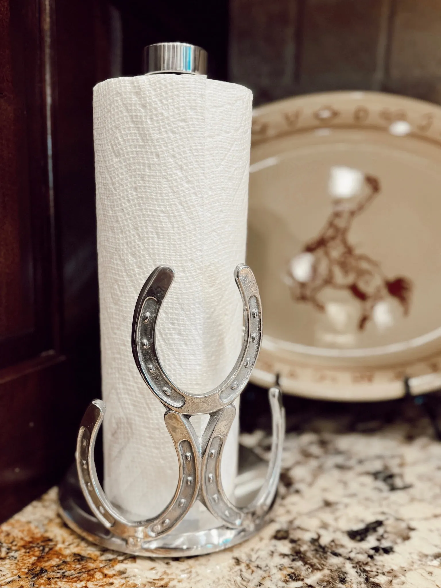 The Horseshoe Paper Towel Holder