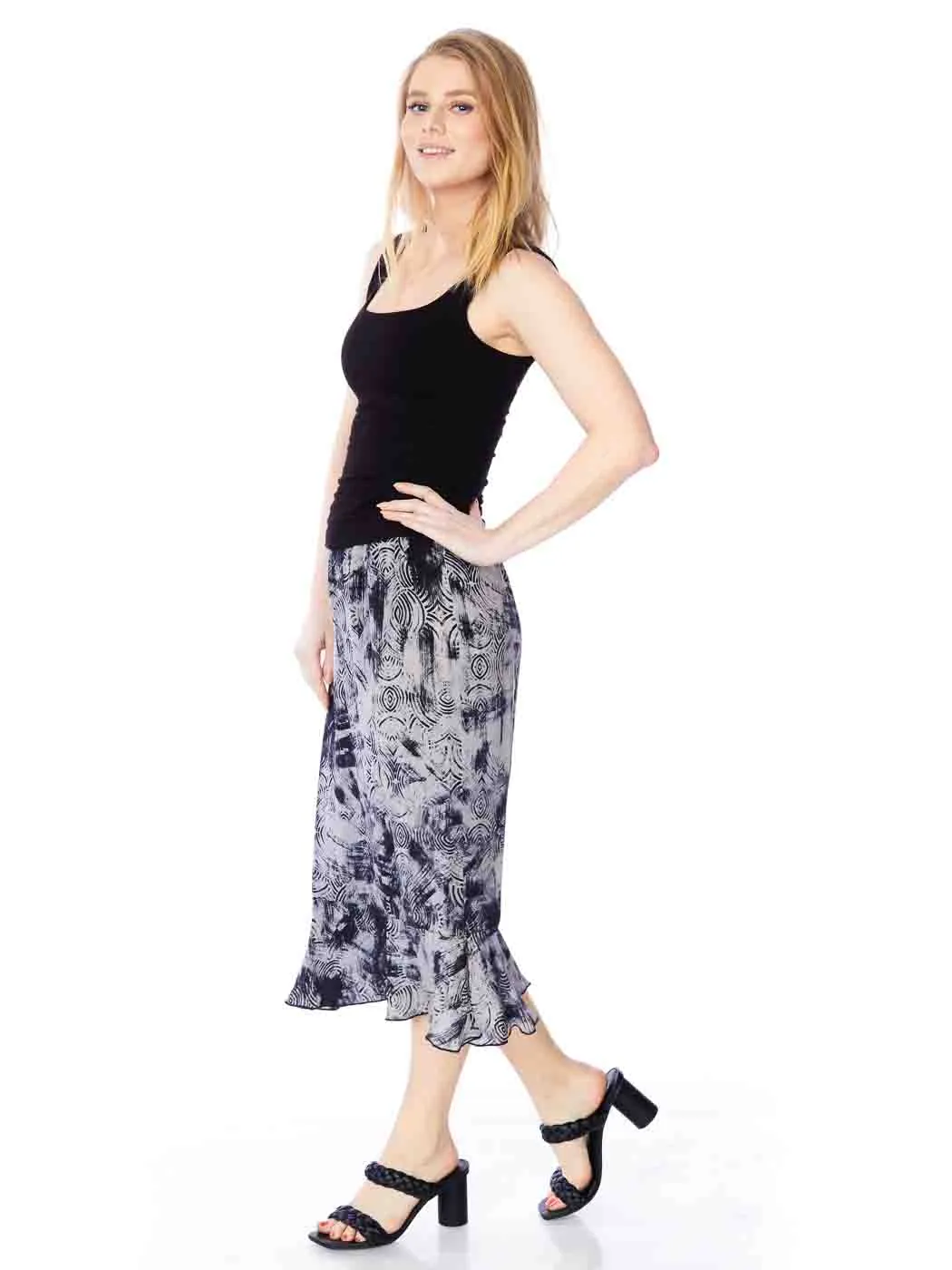 Tianello "Very Tiki" Washable Silk "Tulip" Skirt