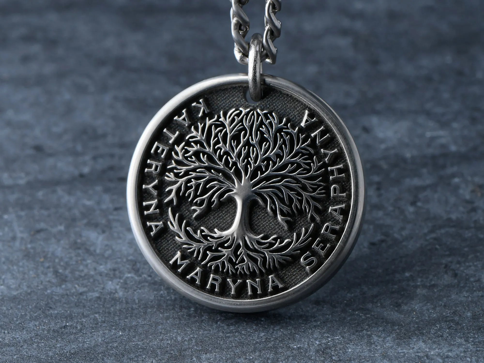 TITANIUM Custom Tree of Life Necklace