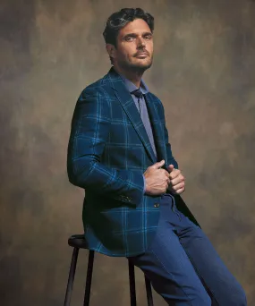 Windowpane Check Sport Coat