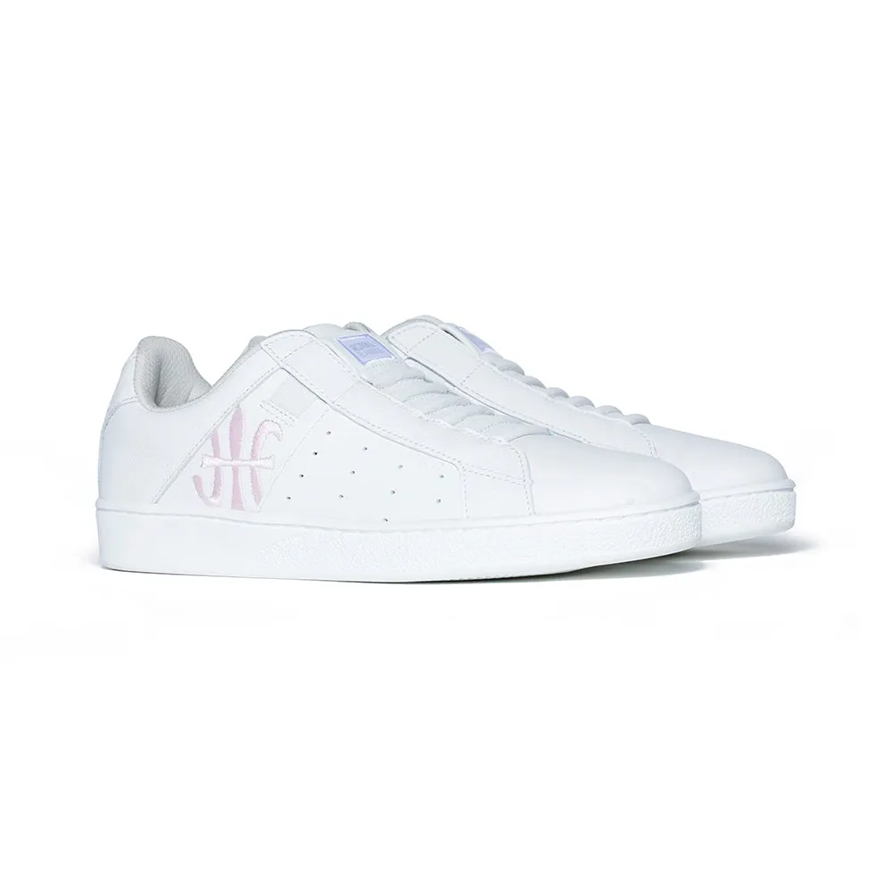 Women's Icon Genesis White Pink Leather Sneakers 91901-001